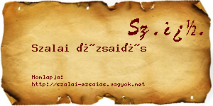 Szalai Ézsaiás névjegykártya